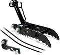 Walfront pulgar hidráulico para miniexcavadora - Abrazadera de acero al manganeso - Diseño de 3 pasadores - Para manipulación excavación elevación y clasificación