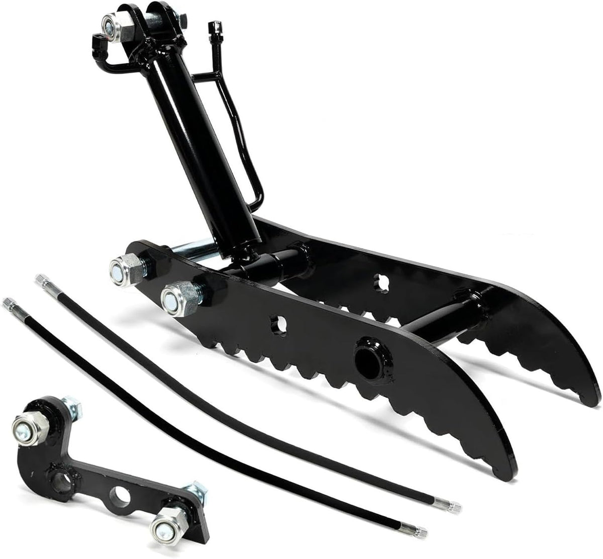 Walfront pulgar hidráulico para miniexcavadora - Abrazadera de acero al manganeso - Diseño de 3 pasadores - Para manipulación excavación elevación y clasificación