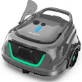 WYBOT A1 Robot limpiafondos sin cable - Para piscinas elevadas hasta 100 m2 con autonomía de 120 min - Sistema de doble filtración - Control por aplicación y diseño verde gris claro