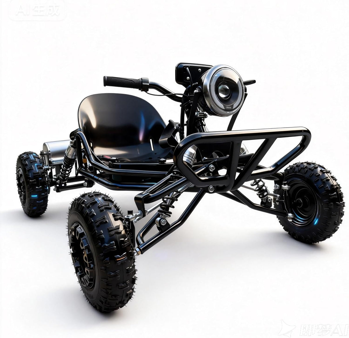 Kart electrico 48V 2000W adulto infantil todoterreno velocidad 12 a 37 mph bateria 10.4Ah autonomia 12 millas capacidad 200 kg luces LED