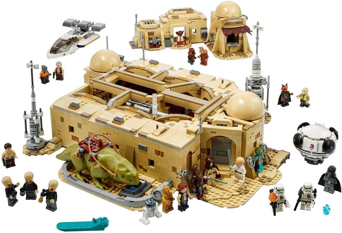 Cantina Mos Eisley Star Wars - plástico verde diseño distintivo - maqueta coleccionable personajes