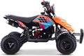 Mini Quad Raptor R4 gasolina 49cc infantil ATV naranja vehiculo todoterreno niños 4 a 10 anos acero carbono montaje requerido aventura