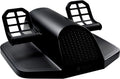 Pedales timón simulador vuelo negros - USB para PC con sensores Hall - control de frenos ajustable