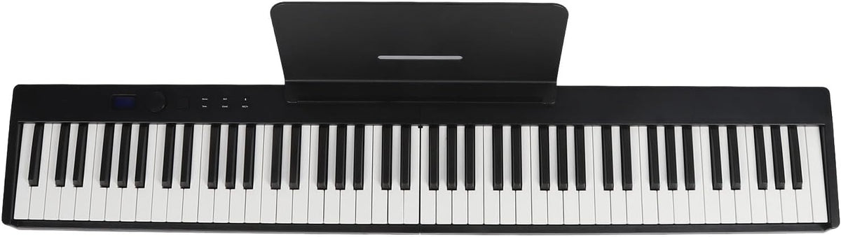 Piano digital plegable 128 ritmos - MIDI pedal y 20 demostraciones - enchufe UE 100 a 240 V para escuela