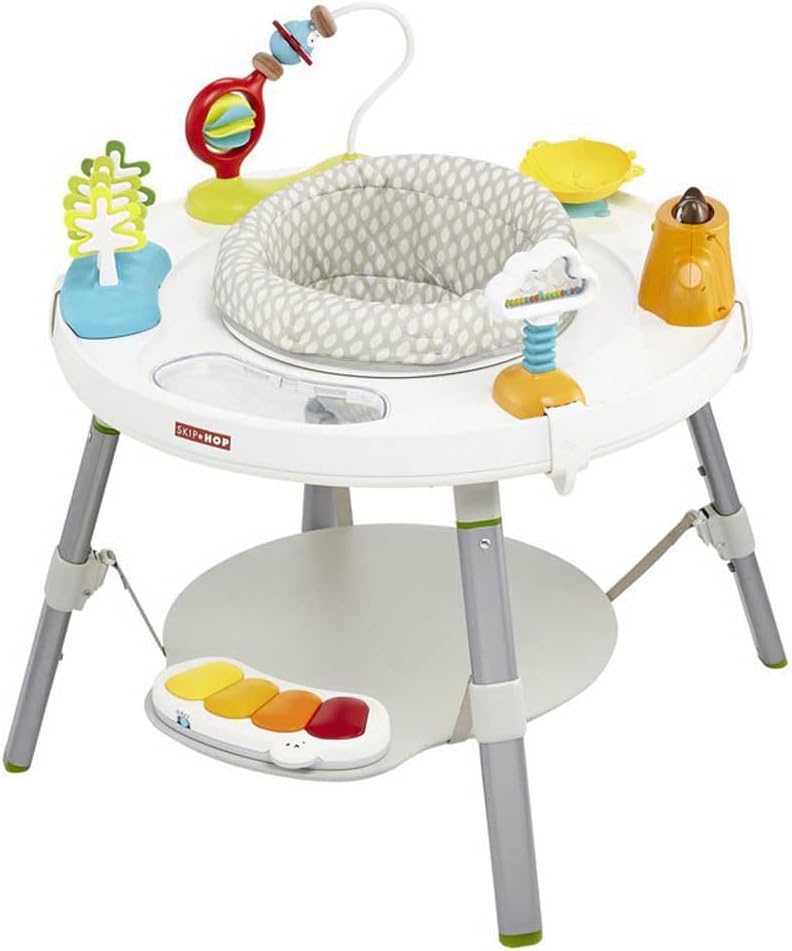 Skip Hop Mesa de Actividades Evolutiva Bebé con Saltador Giratorio 360 y Más de 25 Actividades Sensoriales