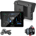 Pantalla moto BMW 5 pulgadas impermeable - CarPlay Android Auto TPMS sensor luz - Bluetooth dual manillar