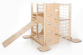 HomeForDreams Torre de Escalada Montessori Cuadrada de Madera Plegable con Accesorios para Juego Infantil Interior
