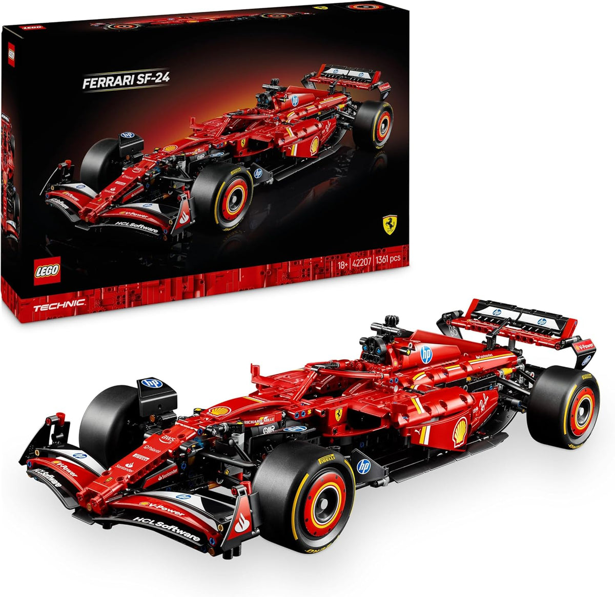 Maqueta coche F1 construcción adultos 1362 piezas - plástico multicolor - vehículo carreras coleccionable
