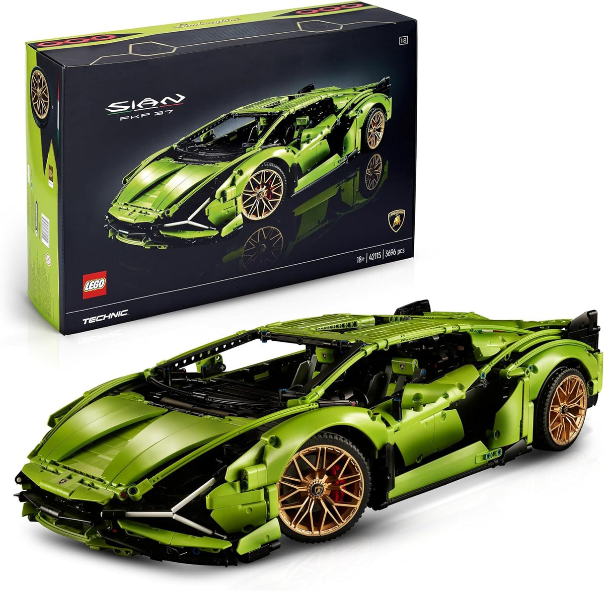 LEGO Technic Lamborghini Sián FKP 37 maqueta coche deportivo coleccionable construcción avanzada 42115