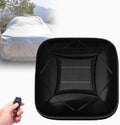Hydravex Cubierta automática para coche - Material sintético negro con toldo solar - Sistema retráctil rápido para sedán SUV y MPV - Dispositivo antirrobo integrado