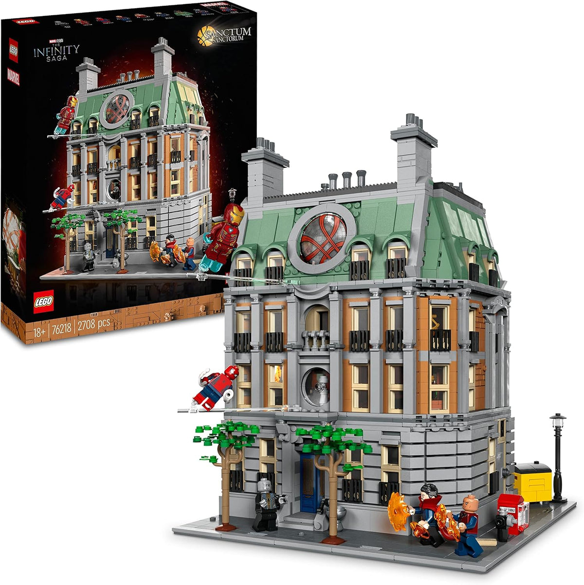 Santuario modular Marvel - 2708 piezas plástico multicolor - edificio coleccionable con minifiguras