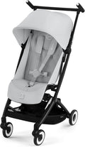 CYBEX Libelle BLK silla de paseo compacta - Hasta 22 kg y peso 7,45 kg - Plegado 35,5 x 26 x 51 cm con arnés 5 puntos - Fog Grey para viajes y uso urbano