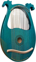 Arpa lira portátil 16 cuerdas - madera maciza con accesorios - instrumento para principiantes