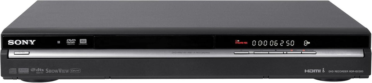 Sony RDR GX350 Grabador DVD HDMI USB Sistema Multimedia Cine Hogar NTSC Negro Digital - Sony RDR GX350 Grabador DVD USB HDMI - Sistema de Reproducción y Grabación para Televisión