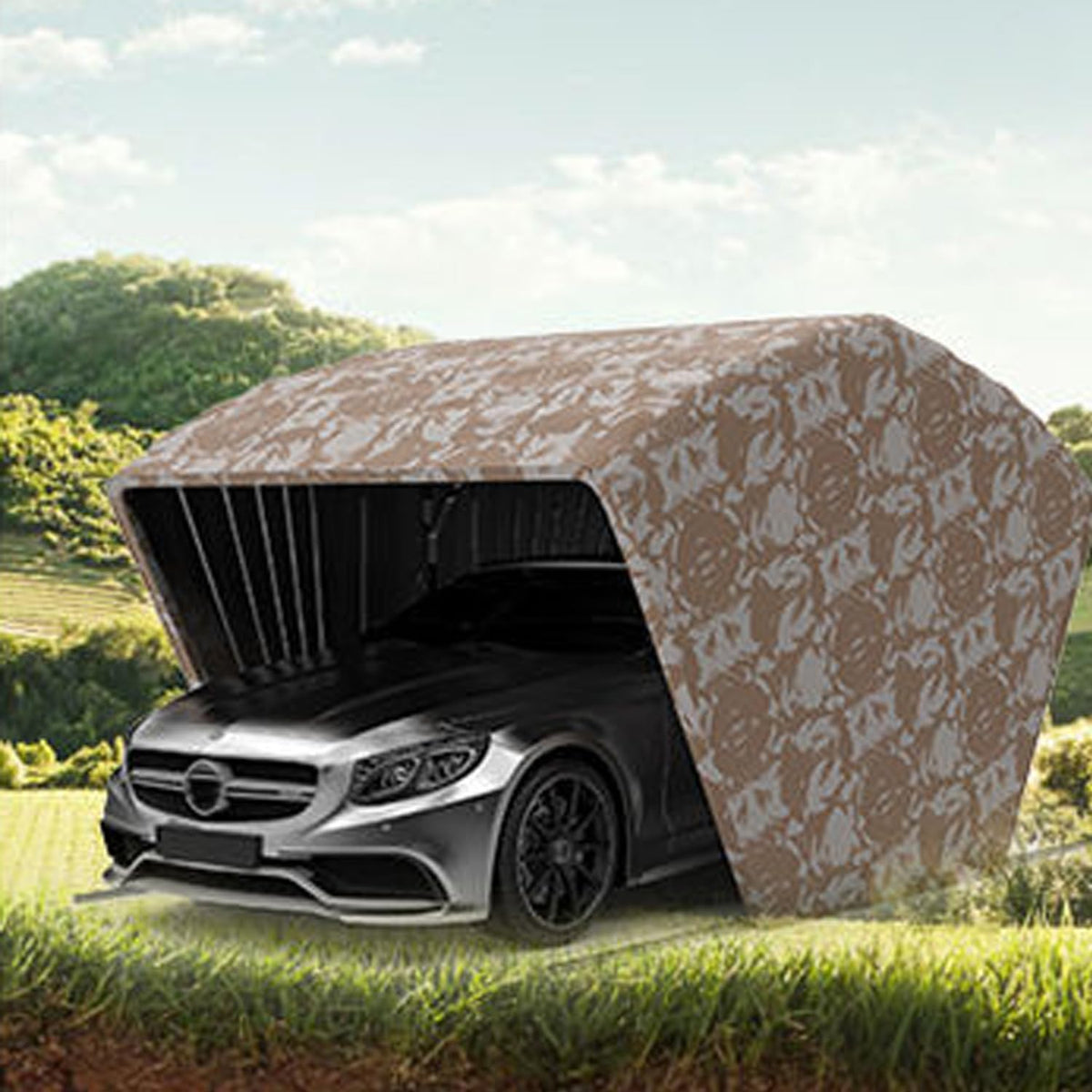 Tienda de campaña automática para coche - Tela Oxford 600D y acero inoxidable - Control remoto y diseño plegable - Refugio portátil contra lluvia y nieve