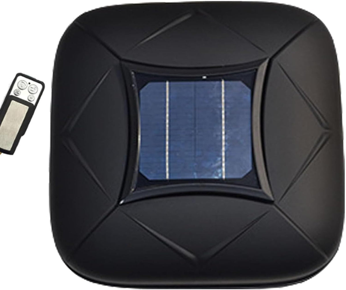 Hydravex Cubierta inteligente para coche - Material sintético negro con carga solar - Toldo parasol universal retráctil con control remoto - Cochera móvil con dispositivo antirrobo