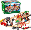BRIO World set ferrocarril deluxe tren juguete madera 87 piezas juego educativo 3 a 6 anos sistema ferroviario multicolor bateria