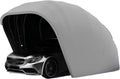 Toldo plegable para coche 5,5 x 2,5 x 2,3 m - Acero inoxidable y tejido recubierto - Garaje móvil semiautomático - Protección exterior todo clima