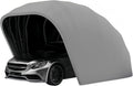 Toldo plegable móvil para cochera - Acero inoxidable y tejido impermeable - Sistema semiautomático con cerradura - Protección exterior para vehículos