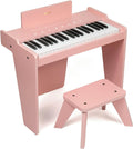 Teclado de Piano Infantil 37 Teclas Piano Digital Educativo Juguete Musical Principiantes Rosa Plus