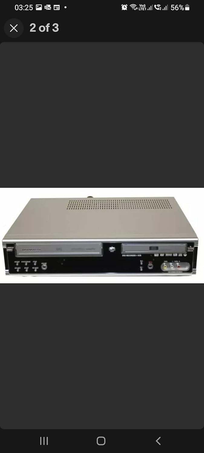 DAEWOO DF 4150P Grabador DVD VHS VCR USB MP3 Sistema Conversor VHS a DVD Estéreo Multimedia Hogar Negro - DAEWOO DF 4150P Grabador DVD VHS - Conversor VHS a DVD con USB y Audio MP3