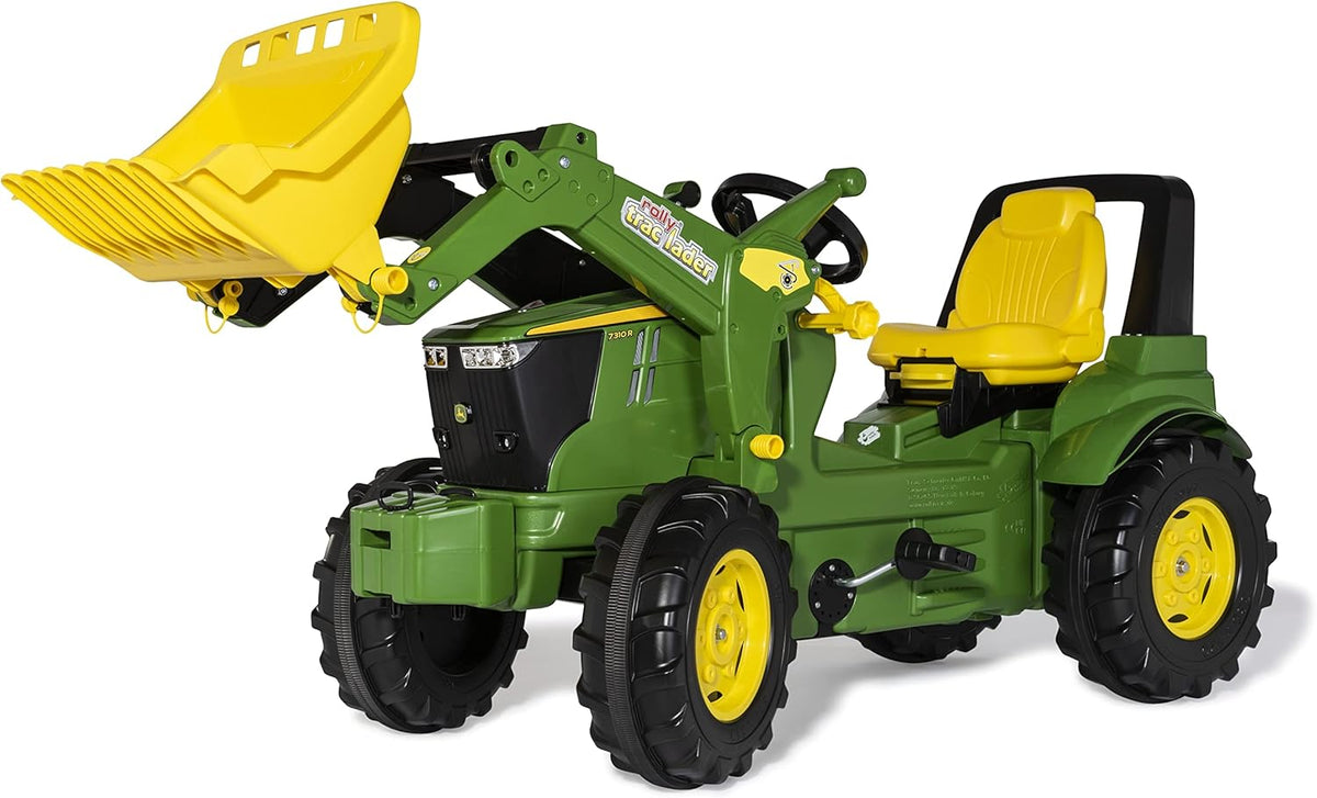 Rolly Toys tractor a pedales John Deere verde juguete infantil construccion pedales estructura plastico 3 anos montaje requerido 152x77x150 cm