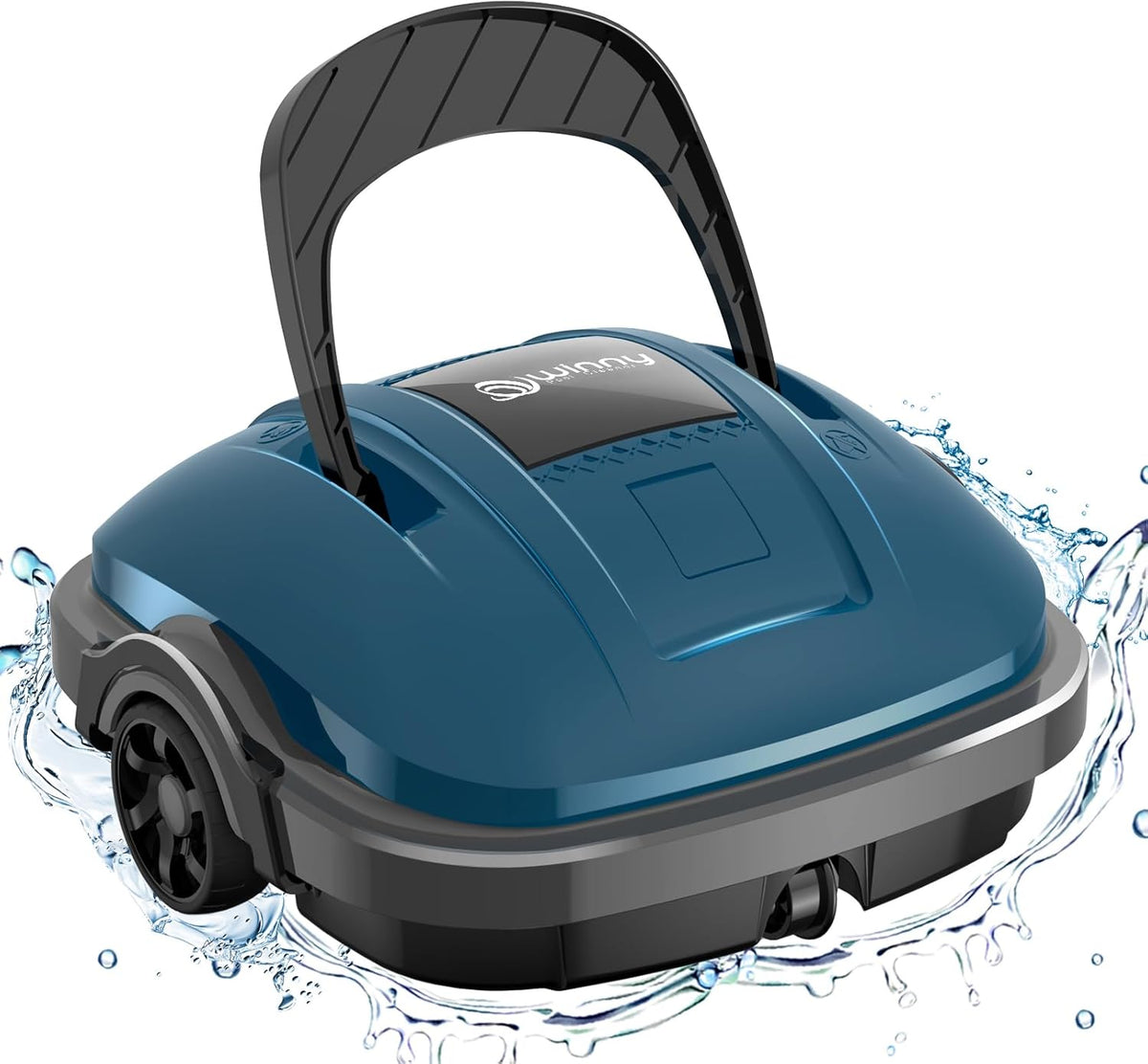 WINNY POOL CLEANER WY1102Max Robot limpiafondos - Para piscinas de hasta 80 m2 con doble tracción - Autonomía de 100 min y batería recargable - Estacionamiento automático y control por aplicación
