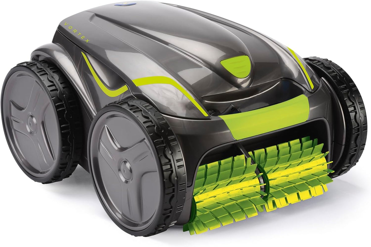 Zodiac Vortex 4WD GV 5220 Robot limpiafondos - Para piscinas hasta 12 x 6 m con cable de 18 m - Limpia fondo paredes y línea de agua - Tracción 4WD y carrito incluido
