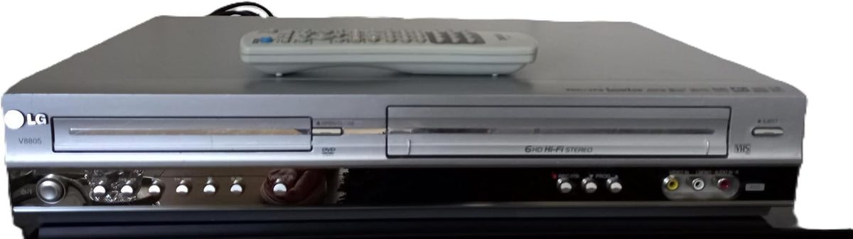 LG V8805 Grabador VHS DVD Sistema Multimedia Televisión NTSC Plata Cine Hogar Resolución HD - LG V8805 Grabador VHS DVD - Sistema de Reproducción y Grabación para Televisión