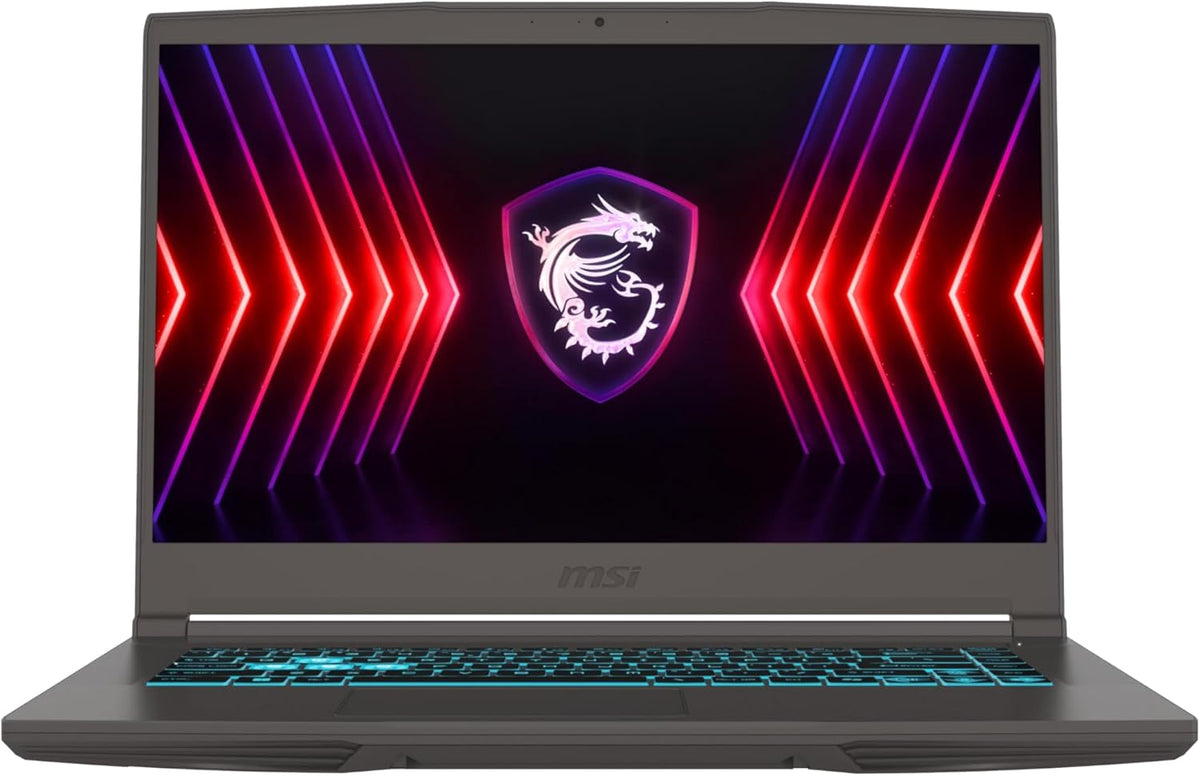 MSI Thin 15 B12UC 1842XES Ordenador Portatil 156 Pulgadas FHD Intel Core i5 12450H 16GB RAM 512GB SSD NVIDIA RTX 3050 Laptop Gaming Gris Cosmos Teclado QWERTY - Portatil Gaming Alto Rendimiento - Ordenador para Juegos y Trabajo