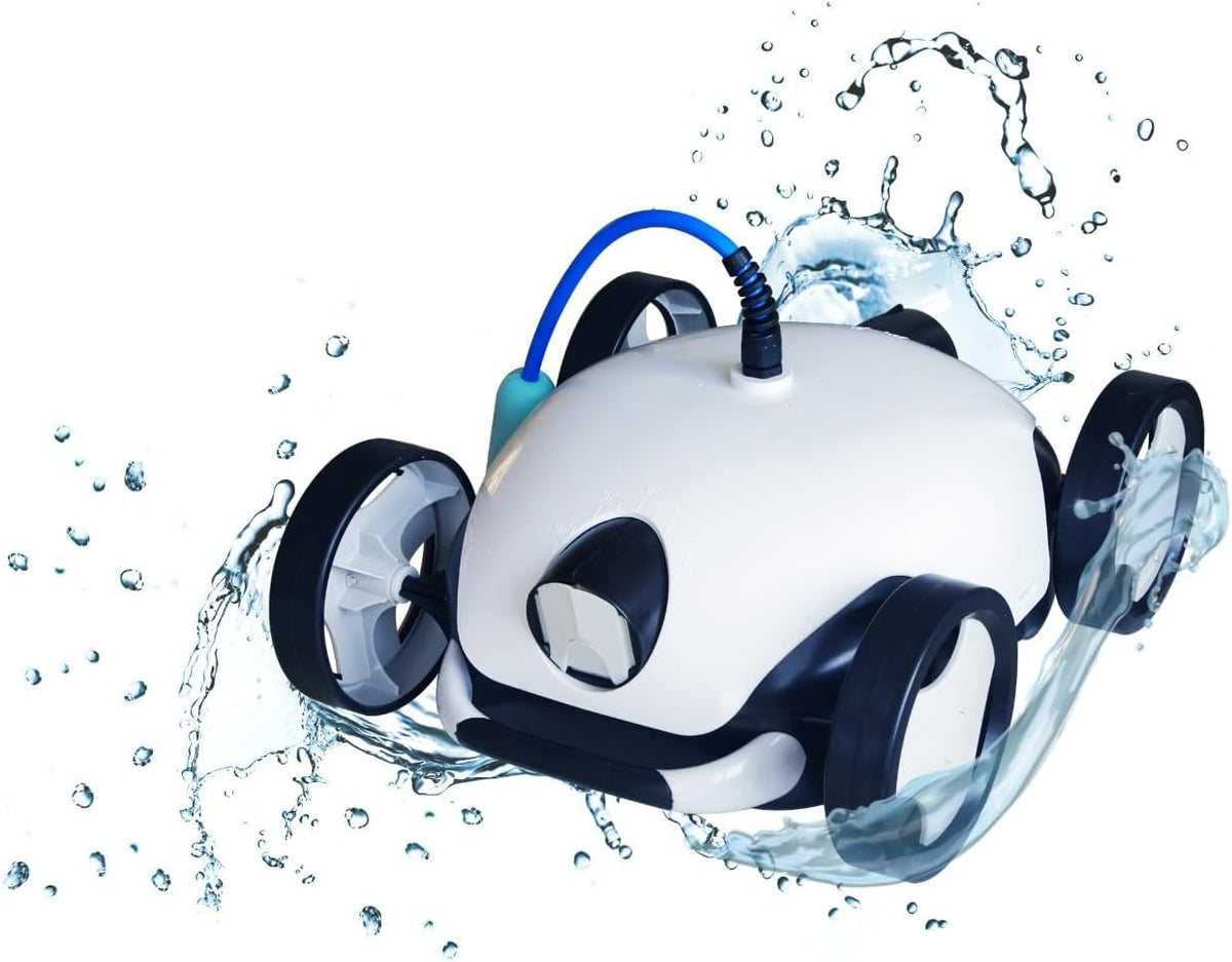 Bestway 58479 Falcon robot limpiafondos piscina - Limpieza y filtración simultánea del agua - Cuerpo de poliuretano 65 x 42,5 x 35 cm - Batería y acabado blanco