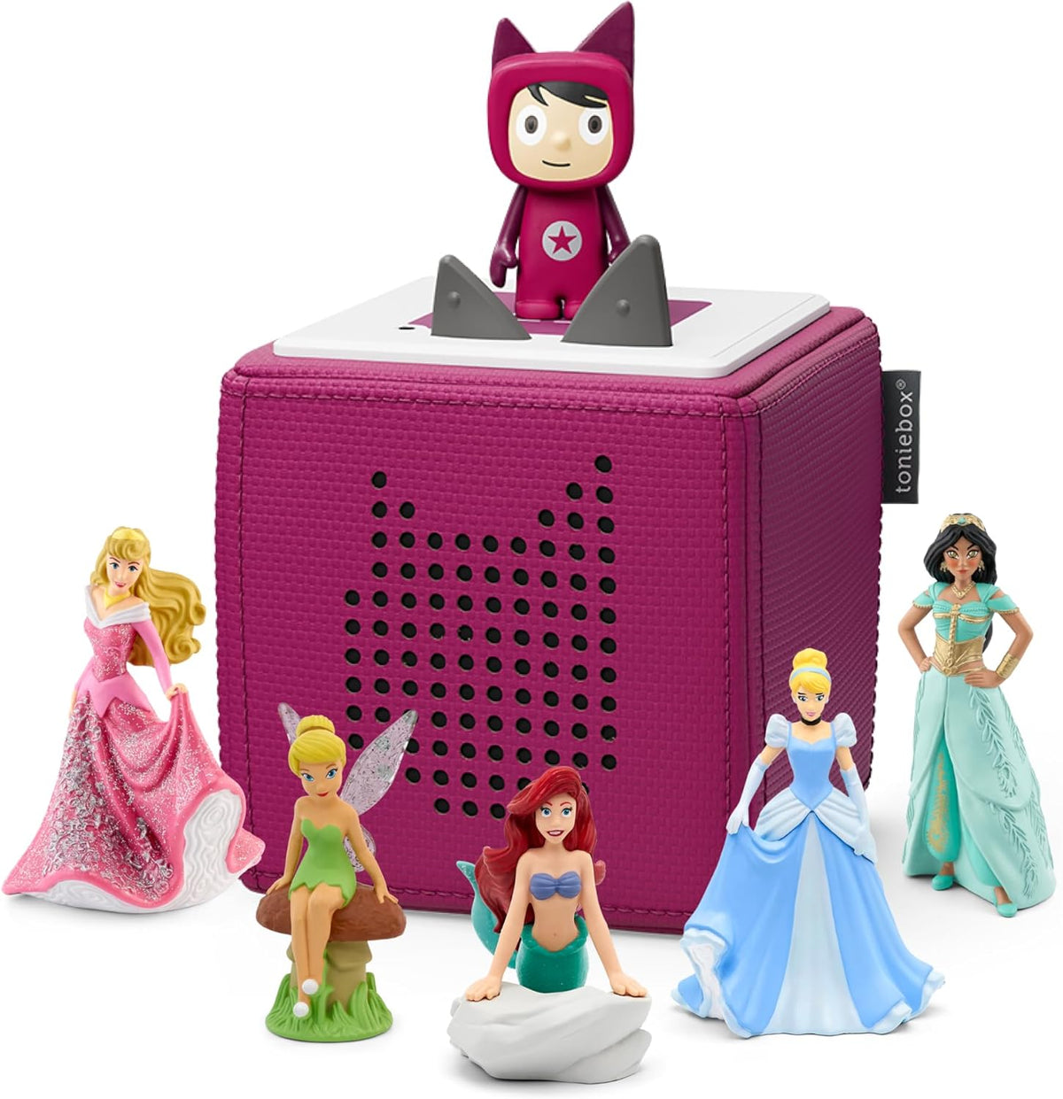 tonies Ultimate Disney Princess Starter Set Toniebox Morada con Figuras de Cuentos y Música Infantil Interactiva