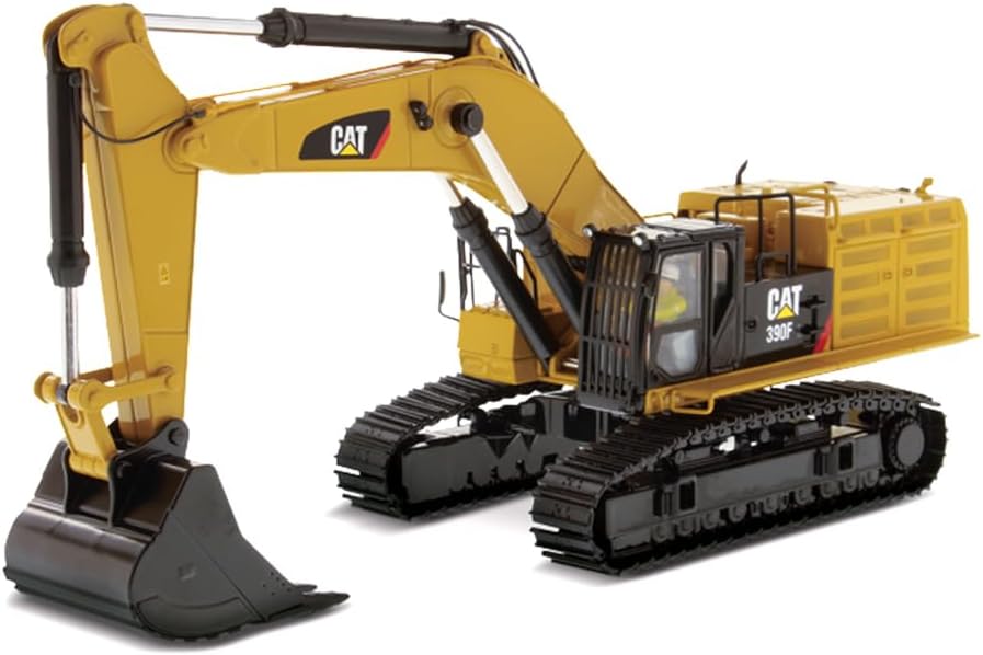 Cat 390F L excavadora hidraulica modelo coleccion metal amarillo naranja sobremesa decoracion interior Caterpillar 390F L