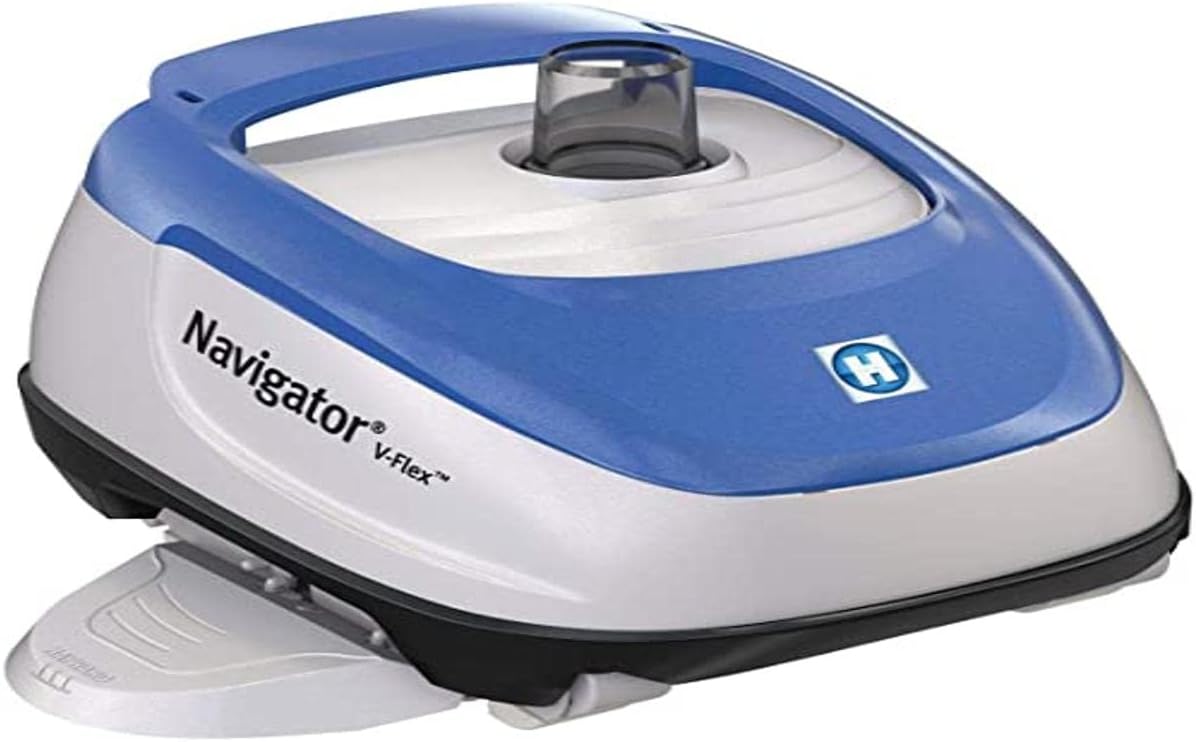 Robot Navigator V Flex limpiafondos de piscina - Turbina V Flex para capturar residuos grandes - Sistema SmartDrive para recorrido optimizado - Diseño hidrodinámico de instalación sencilla