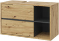 Vicco Viola mueble para lavabo 100 cm - Madera de ingeniería acabado roble artesanal - Medidas 100 x 45,5 x 60 cm - Suspendido con cajones para almacenamiento de baño