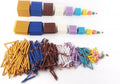 Perlas matemáticas Montessori 7 mm - juego completo sin gabinete - cuentas con cables cobre desde 3 años