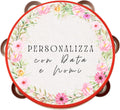 Pandereta Personalizada 18 cm Jardín Sonoro Regalo para Bodas Eventos Ocasiones Especiales Decorativa