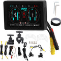 Grabador Motocicleta Pantalla LCD Doble Lente IP67 GPS Velocimetro Alarma Velocidad ABS Metal Moto Seguridad Conduccion Sistema Grabacion Ruta Moto Display - Grabador Moto GPS Pantalla LCD - Sistema de Registro y Seguridad para Motocicleta