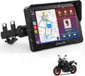 Carpuride W702 Pantalla GPS Moto 7 Pulgadas Carplay Inalámbrico Android Auto Tactil Impermeable Bluetooth Navegación Siri Moto Display - Pantalla GPS Moto Inteligente - Sistema de Navegacion y Multimedia para Motocicleta
