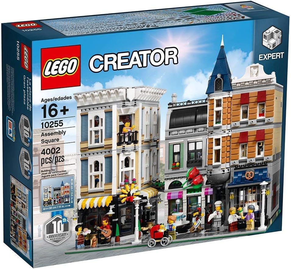 LEGO Exclusivas Plaza Mayor 10255 Maqueta Modular Ciudad 3 Niveles 4002 Piezas Set Arquitectura