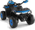 Quad eléctrico infantil 12 V 95 x 55 x 56 cm - 2 motores mando parental LED música - todoterreno desde 3 años