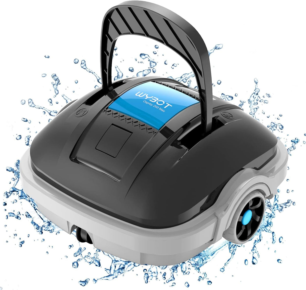 Osprey 200 MAX robot limpiafondos piscina - Hasta 80 m2 y autonomía 100 min - Doble filtración con 2 motores de tracción - Inalámbrico con estacionamiento automático