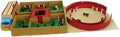 Juego taurino infantil 140 x 60 x 19 cm multicolor - camión toriles y plaza - 18 toritos y 2 mansos