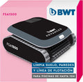 BWT FSA 1500 Cosmy robot limpiafondos piscina - Para piscinas hasta 10 m y cable 16 m - Limpieza de fondo paredes y línea de flotación - Doble filtro y 2 motores