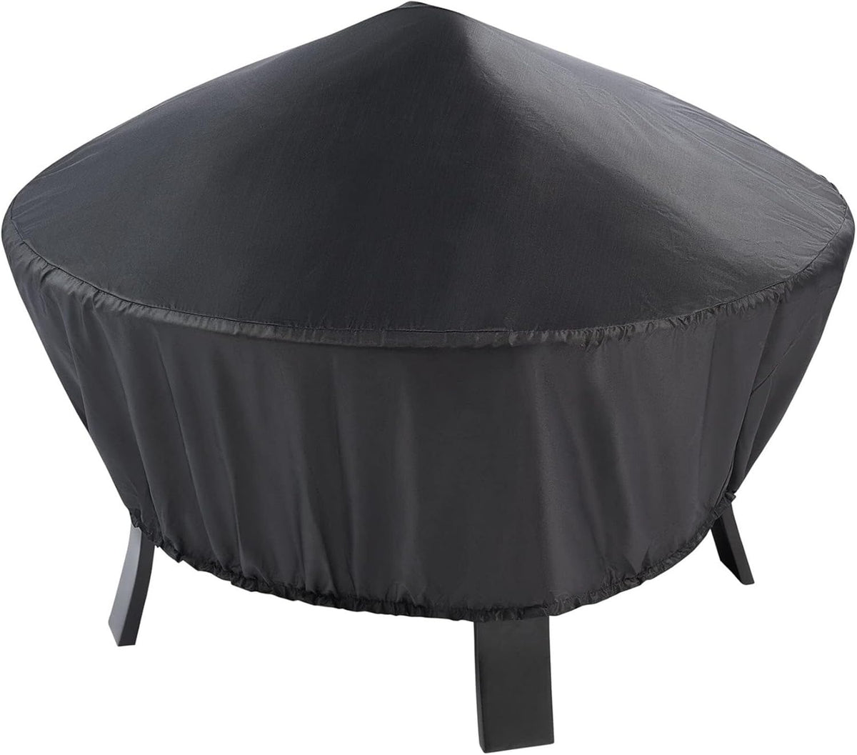 Hoguera portátil de leña 26 pulgadas - Cuenco de acero para exterior - Pantalla contra chispas y rejilla para troncos - Con atizador para camping patio y reuniones