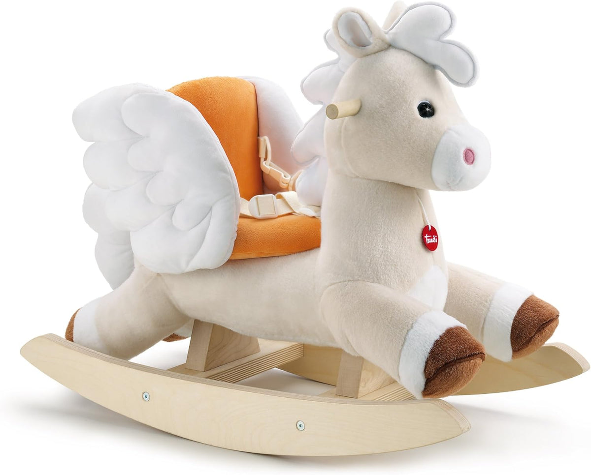 Caballo balancín infantil 53 x 72 x 33 cm - peluche suave 5,6 kg - juguete animal hasta 36 meses