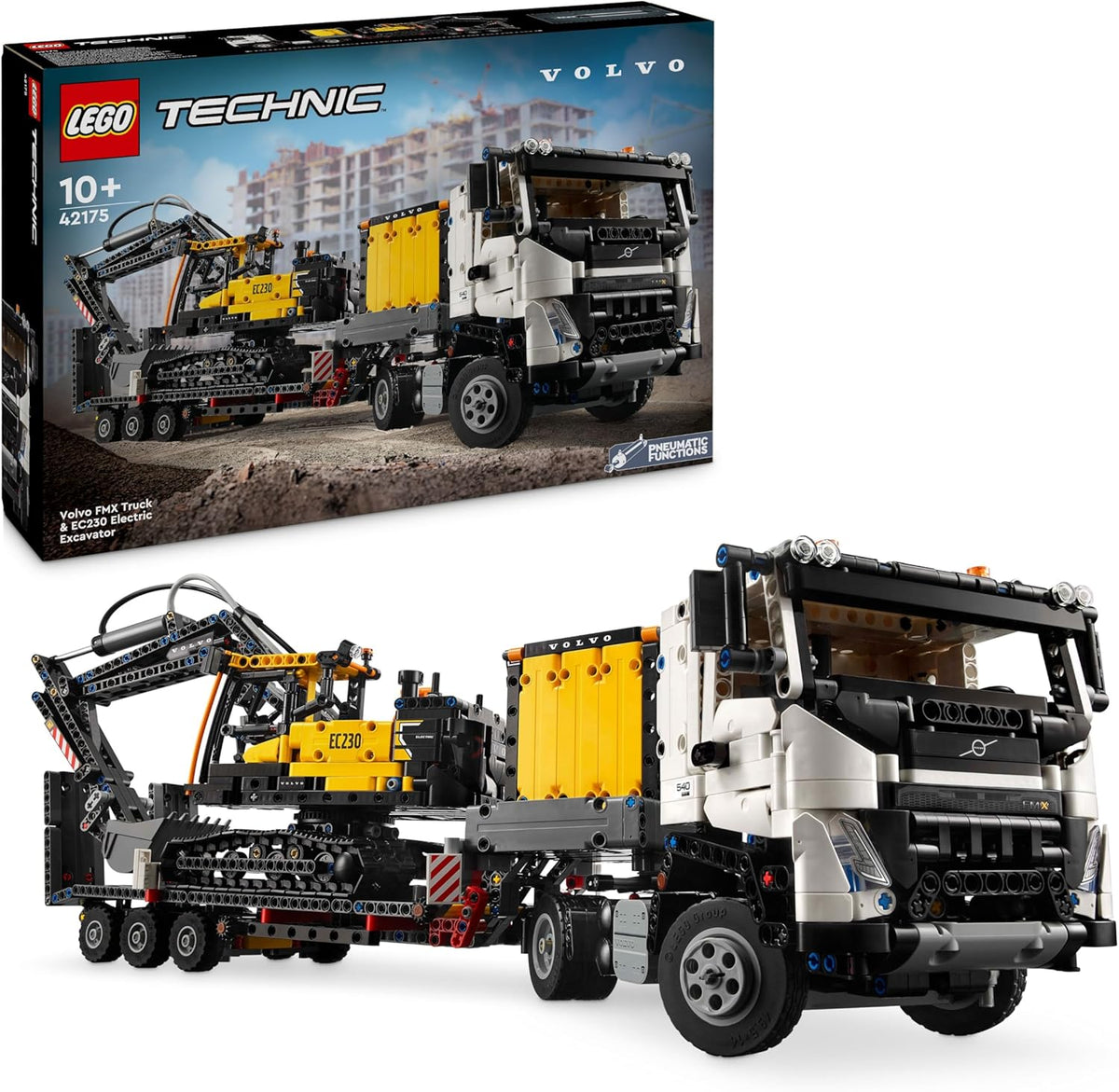 LEGO Technic Volvo FMX Truck y EC230 Excavadora electrica set de construccion maquinaria pesada 42175