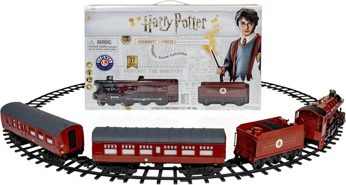 Tren de juguete a pilas 63,5 x 12,4 x 41 cm - luces sonido y mando remoto - pista incluida película