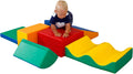 Bloques gigantes espuma multicolor - 7 piezas PVC ligeras y seguras - juego arquitectura desde 12 meses