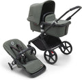 Bugaboo Fox Cub carrito todoterreno - Desde nacimiento hasta 4 años y 22 kg - Capazo y silla con arnés 5 puntos - Plegado en una pieza Forest Green con capota XL